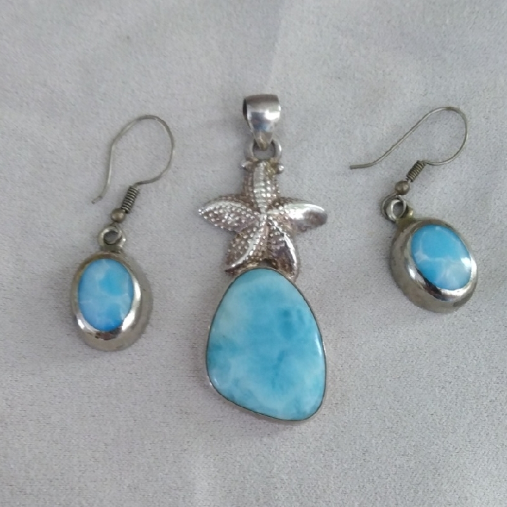 Pendant And Earrings
